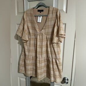 Fascinations tan dress